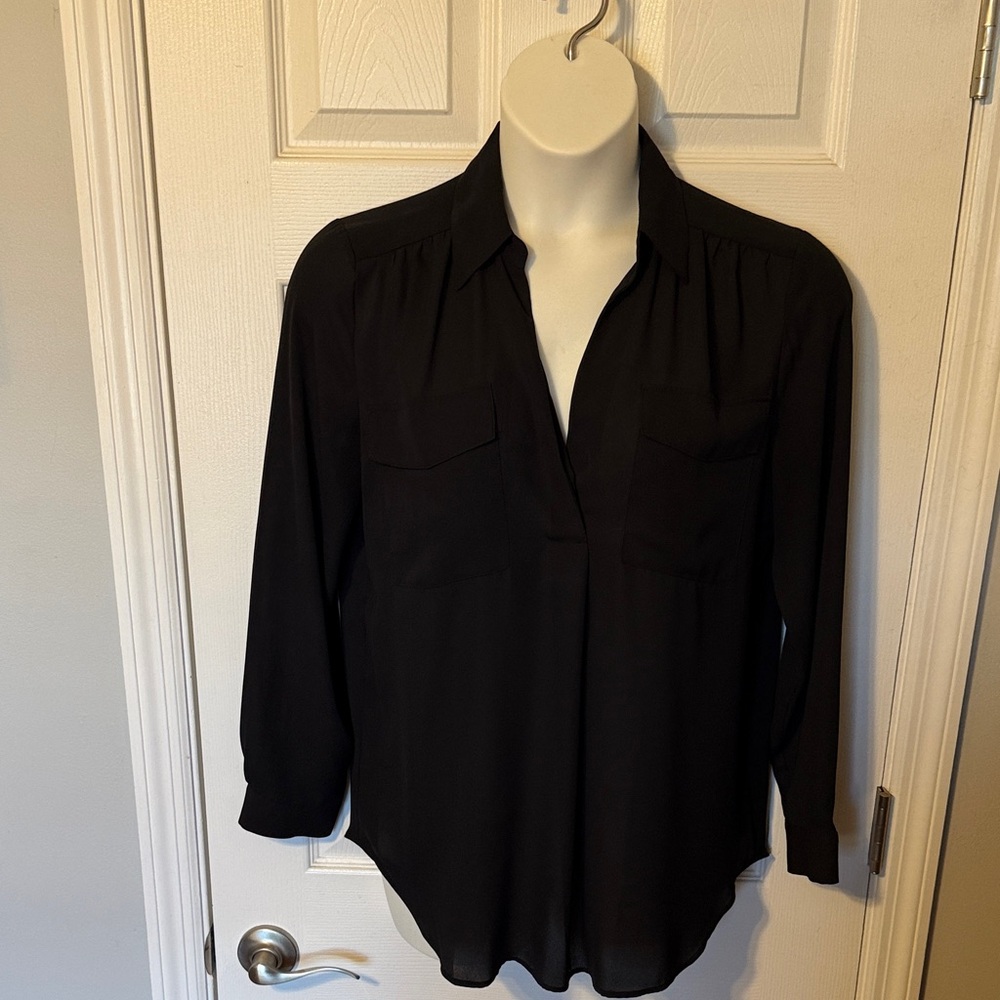 Ann Taylor Black Blouse